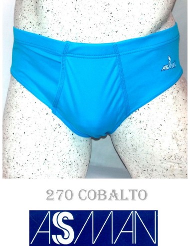 Asman. slip hombre con abertura 100% poliester. 270