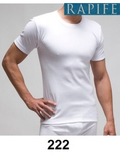 Rapife r.camiseta caballero manga corta afelpada acrilica cuello redondo 222 2