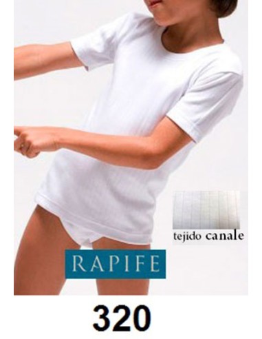 Rapife camiseta niño  canale manga corta cuello redondo algodon afelpado  320