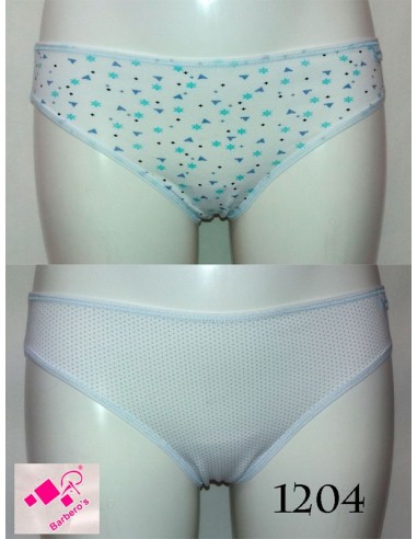 Barberos braga bikini mujer  estampado. 1204