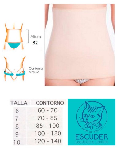 Escuder faja elastica tubular DRALON32