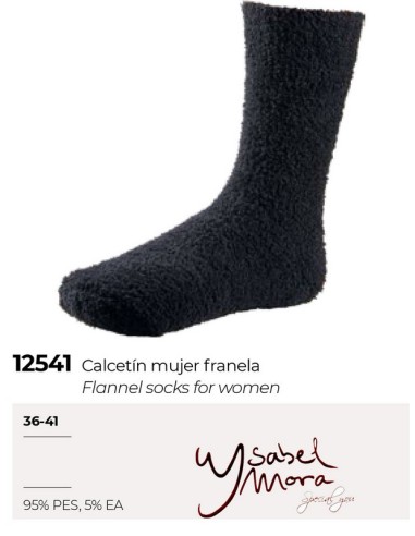 Ysabel mora  calcetin mujer franela  12541