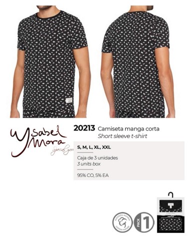 Ysabel mora. camiseta manga corta hombre 20213