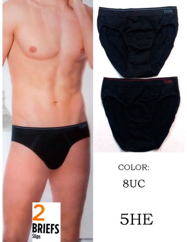 Unno dim.  pack 2 slip hombre 40% algodon suave sin costuras. 5HE