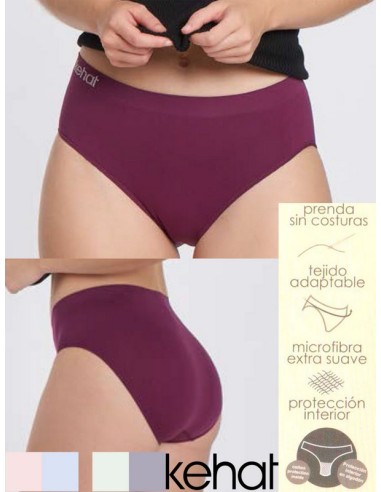 Kehat pack de 2 bragas mediana chica  sin costuras  2105