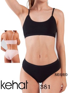 Kehat Conjunto niña top y braguita algodón/elastán con goma vista 381