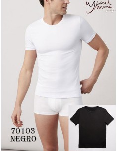 Ysabel mora camiseta hombre térmica manga corta cuello redondo 70103 2