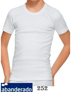 Abanderado camiseta niño manga corta algodon termico lisa 252 2