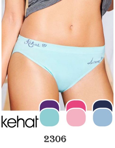 Kehat pack 2 bragas bikini sin costuras 80% algodon  2306A