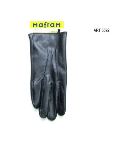 Mafram. guante hombre piel forrado tricot 5592