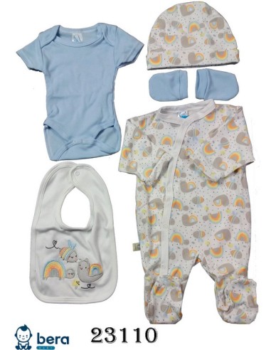 Bera conjunto bebe 5 piezas algodon 23110