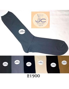 JC Calcetin caballero verano poliamida liso "tacto seda" antipresion 21900