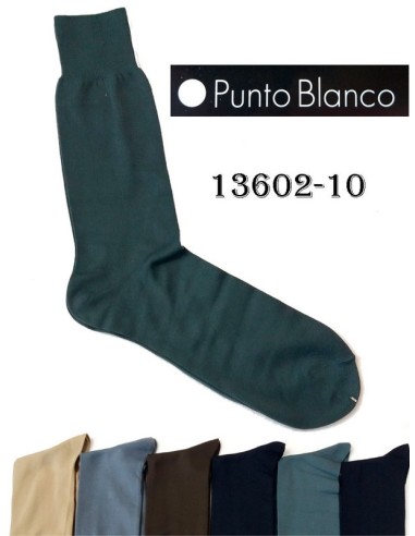 Punto blanco calcetin cro. verano trenil liso 13602-10