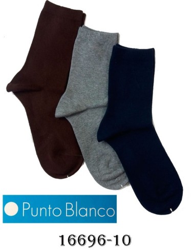 Punto blanco pack 3 pares calcetines chica cortos algodon 16696/10