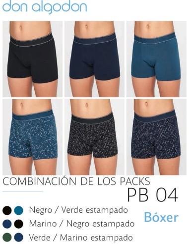 Don algodón pack de 2 boxer niño PB 04