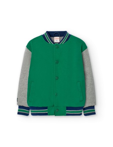 Boboli cazadora felpa bicolor de niño -bci AW24509116