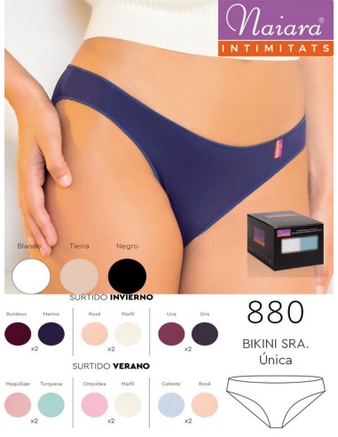 Naiara pack de 2 bragas bikini de mujer 880